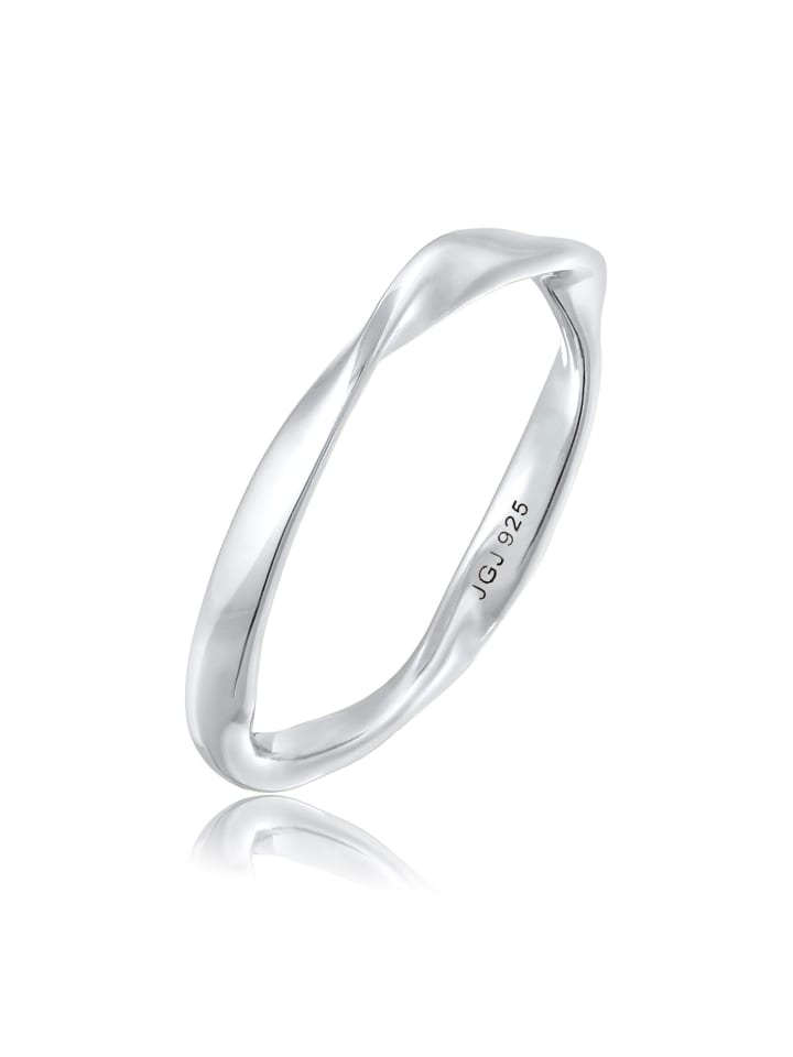 Ring 925 Sterling Silber Twisted in Silber