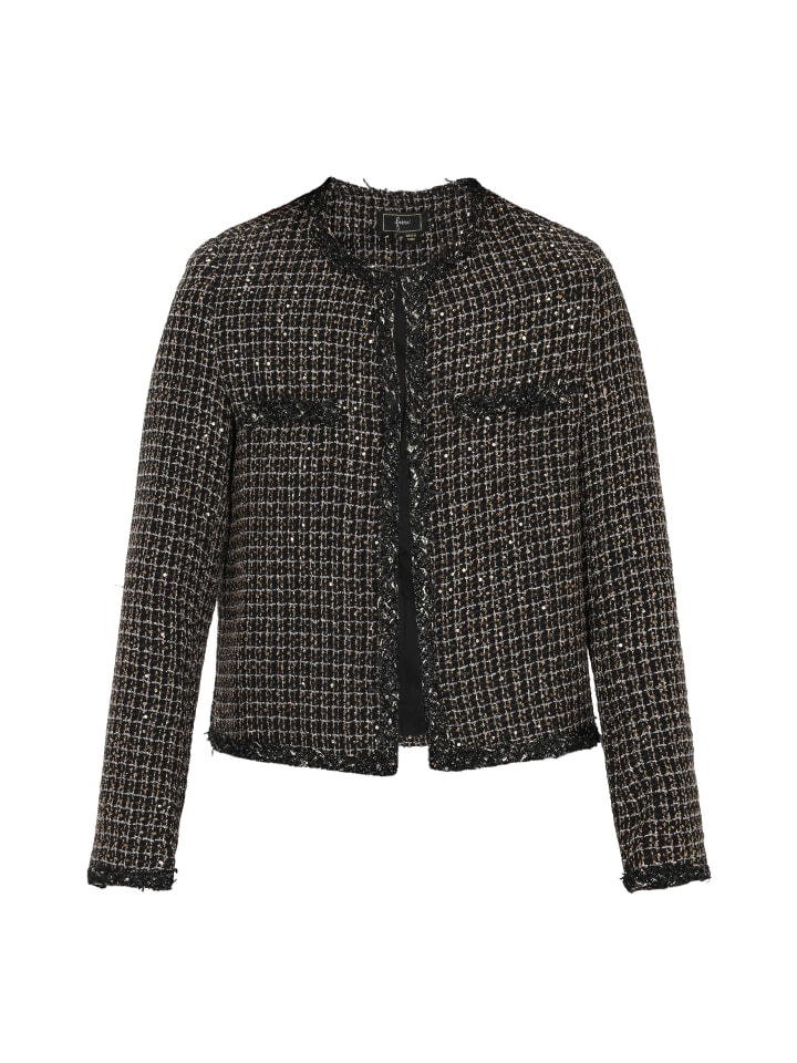 Women Jacket in black gold