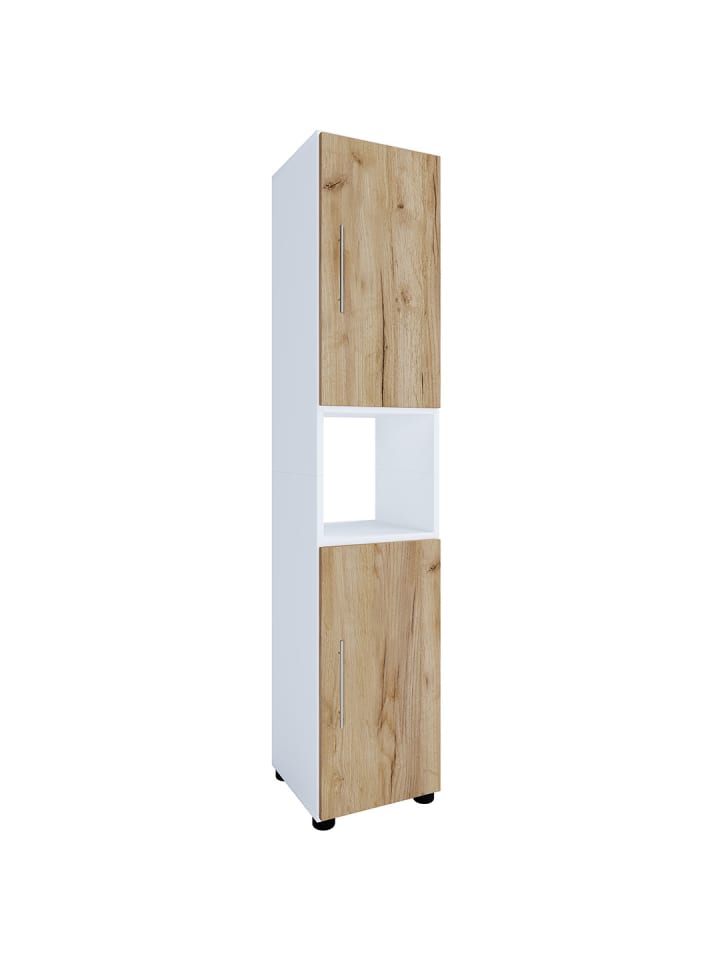 Hochschrank Flandu Türen Weiß 31 x 30 cm