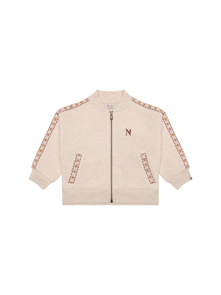 Strickjacke in Sand Melange
