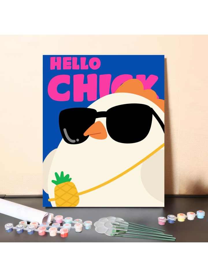 DIY Malen nach Zahlen Set-"Sunny Chick"