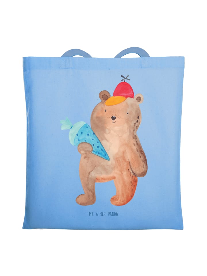 Tasche Bär Schultüte ohne Spruch in Sky Blue