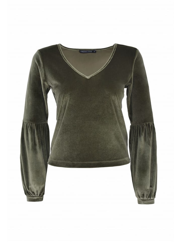 Langarmshirt Viveka in khaki