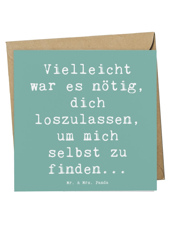Glückwunschkarte Spruch Liebeskummer Selbstfind... in Meeresbrise