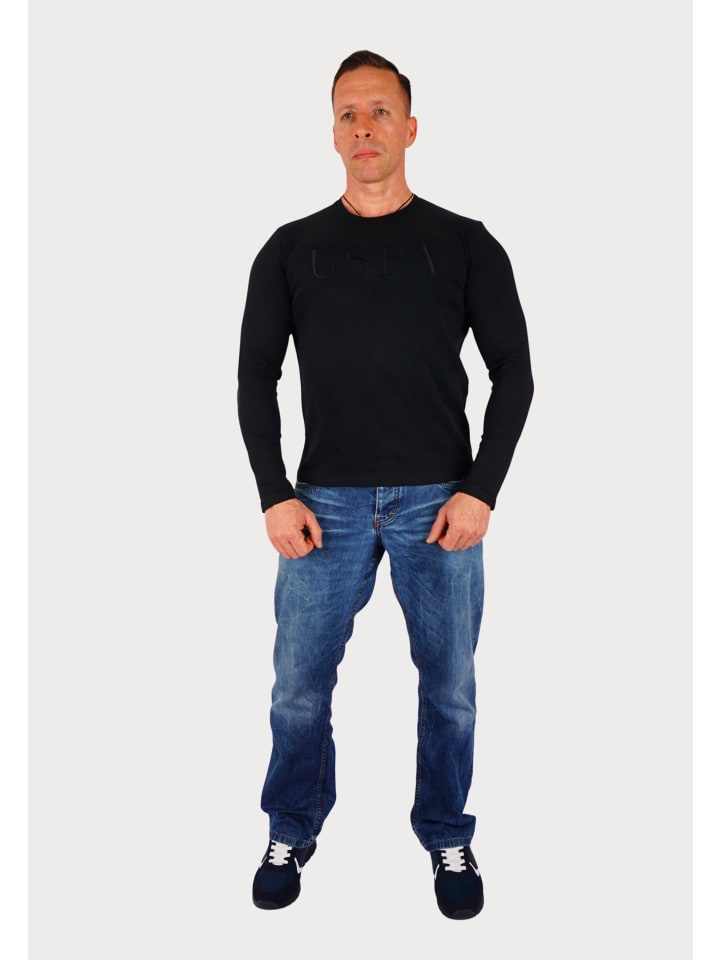 Sweatshirt in schwarz