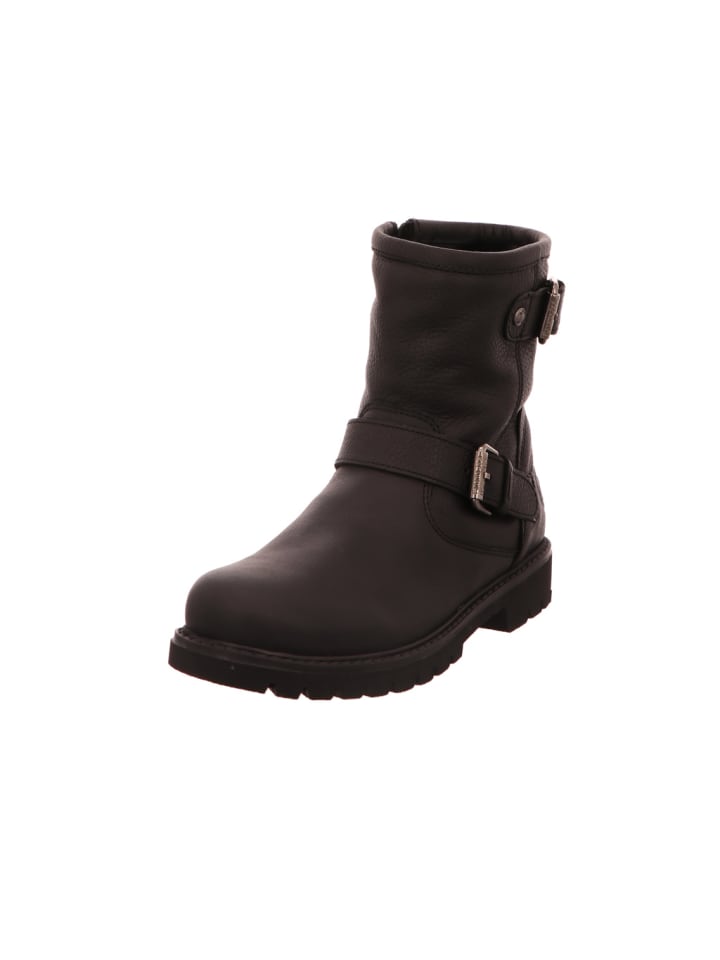 Keilstiefelette in schwarz