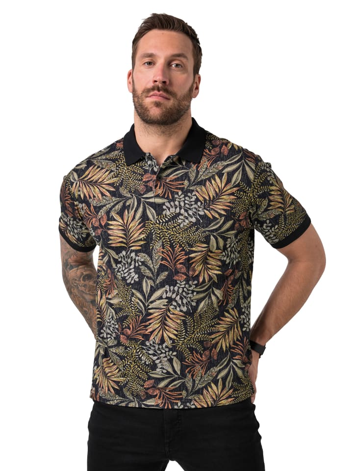 Poloshirt in schwarz