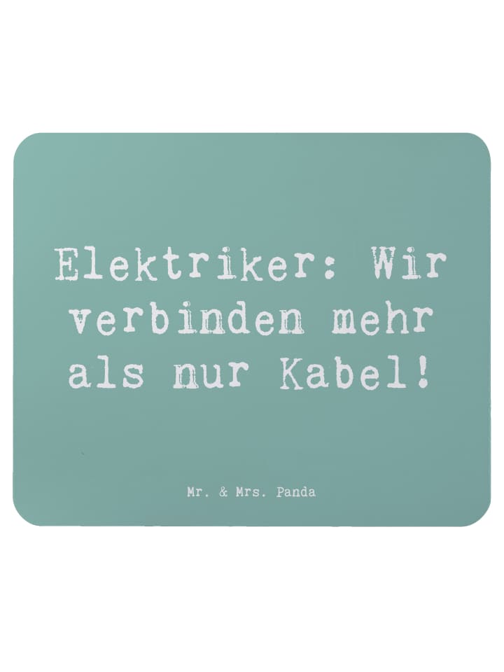 Maus Pad Spruch Elektriker Verbindungen mit Spruch in Meeresbrise