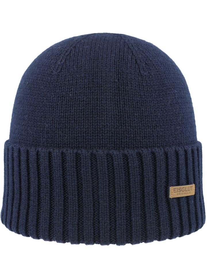 Strickmütze in blau