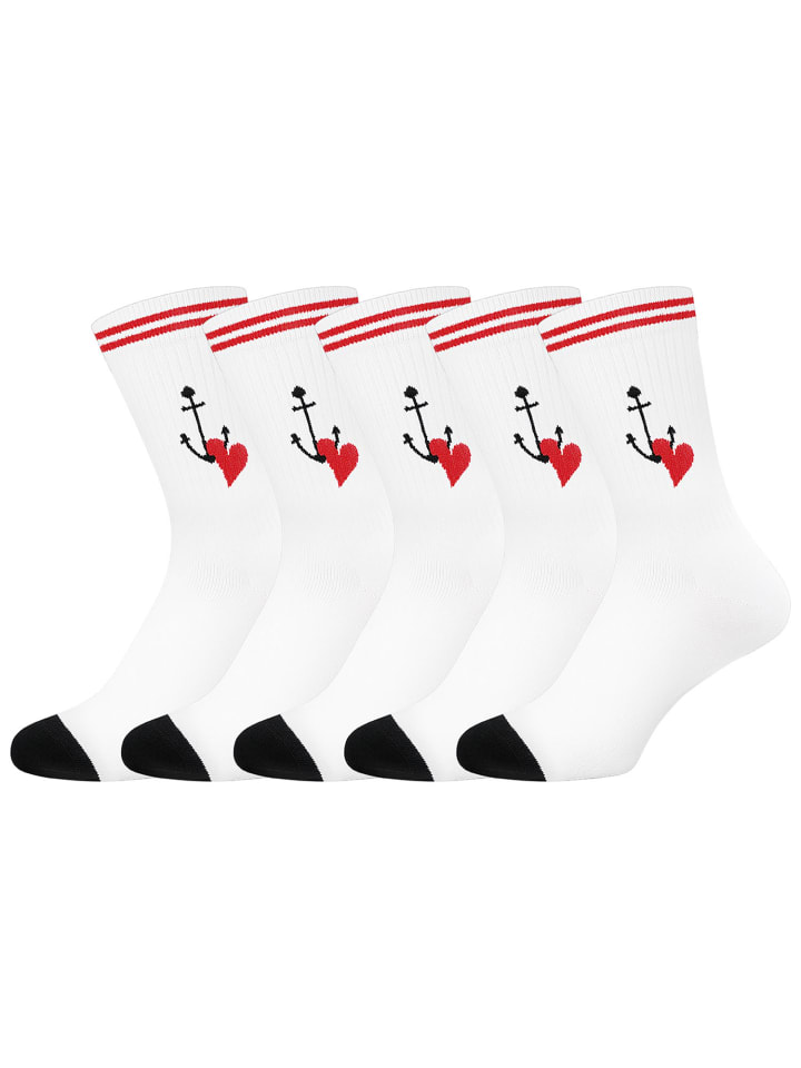 Sportsocken Touchdown in weiß/HOLD FAST
