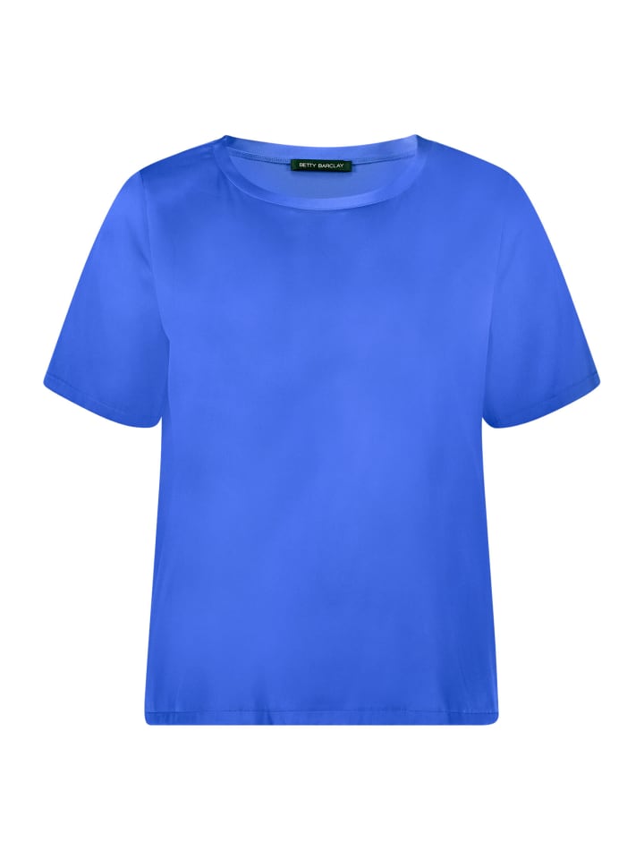 Schlupfbluse mit Rundhalsausschnitt in Adria Blue
