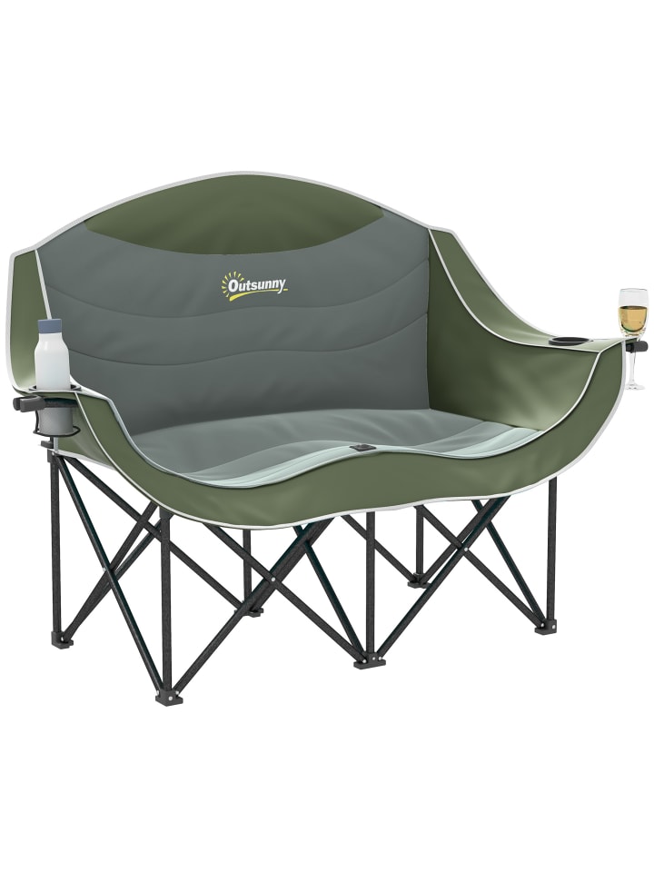 Campingstuhl in Grün 143L x 50B x 90H cm