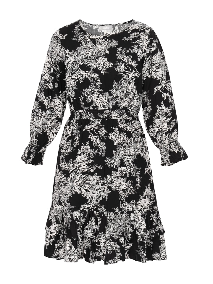 Women Dress in black white