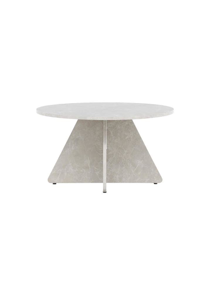 Couchtisch Bootcut Beige 80 x 80 cm