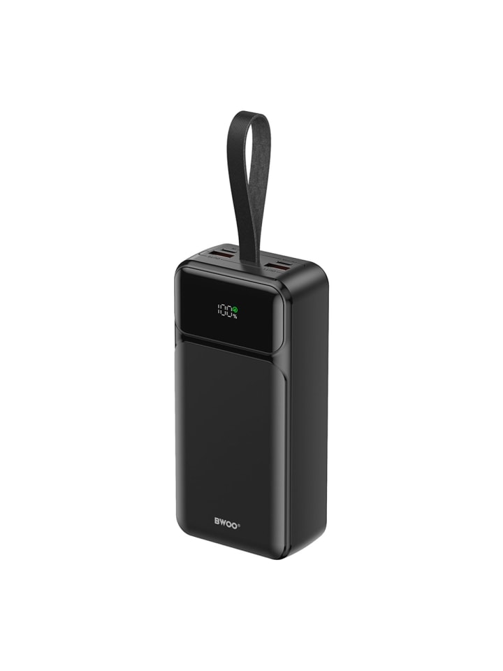 BWOO 65W Powerbank 30000 mAh 2x USB-A, 1x USB-C mit LCD-Display