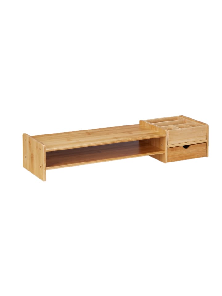Monitorständer in Natur - (B)70 x (H)13 x (T)19 cm