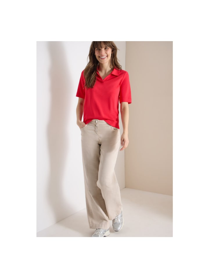 T-Shirt in glazed apple red