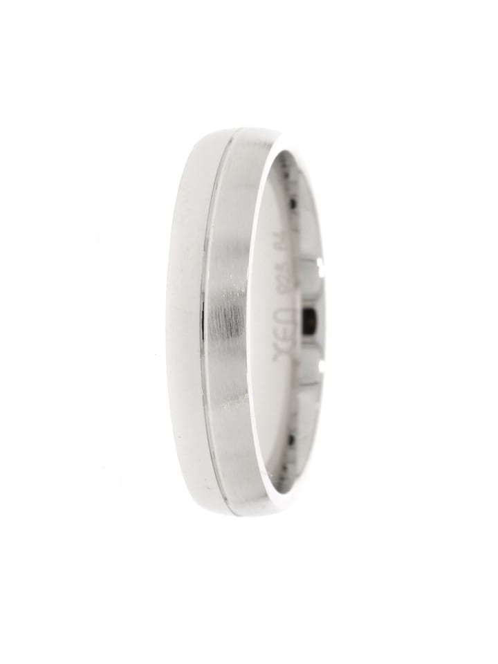 Herrering "5 mm mit Fuge" in Silber