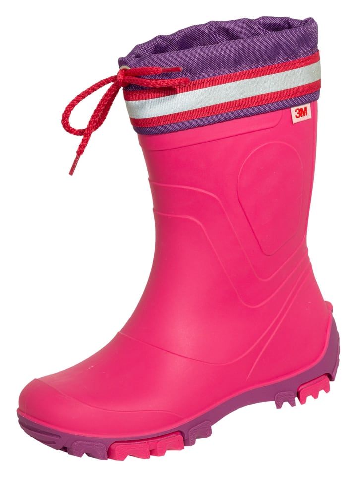 Gummistiefel Bente in fuchsia/dunkelfuchsia