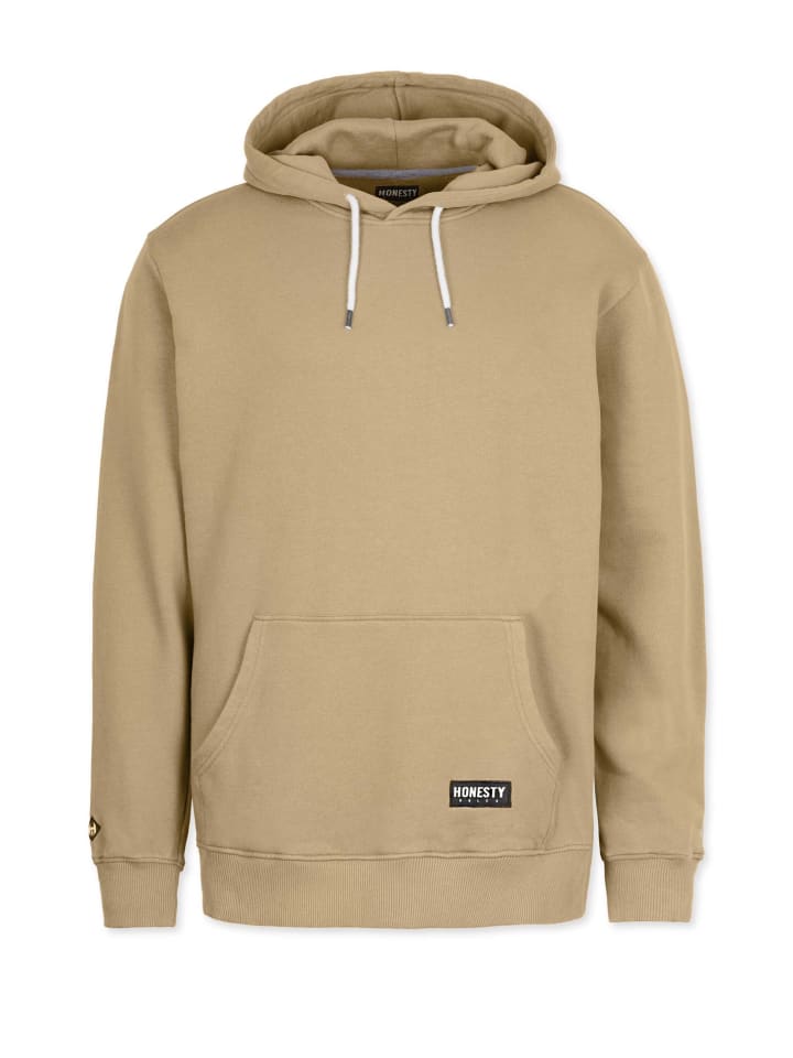 Kapuzenpullover " Basic " in beige