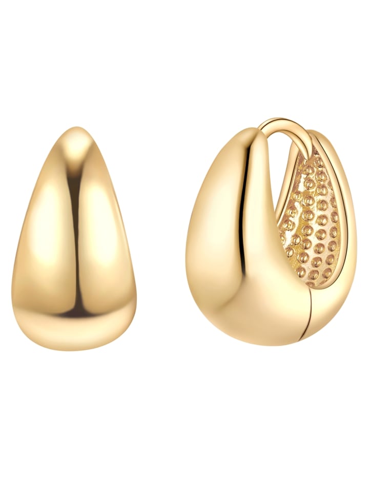 Creolen aus Messing in gelbgold