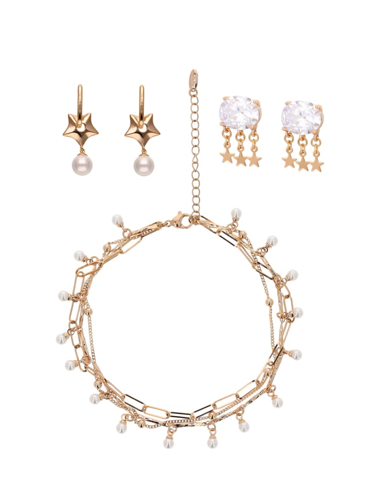 Women Jewelry Set in gold
