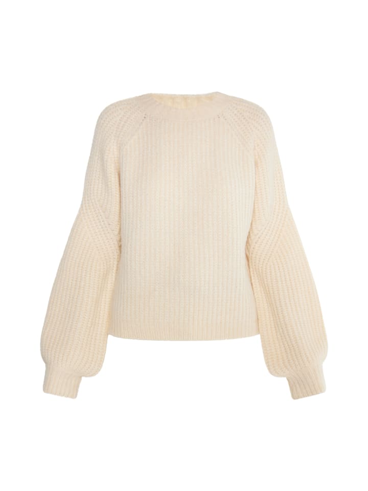 Damen Strickpullover in Creme