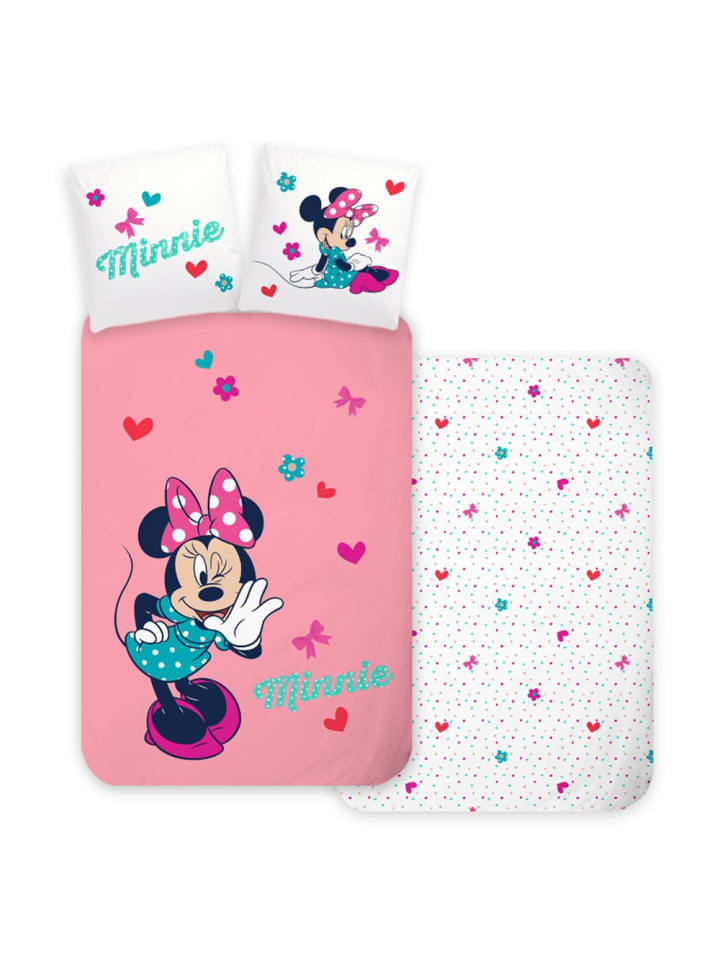 Minnie Whisper Kinderbettwäsche 100×135 cm, 40×60cm