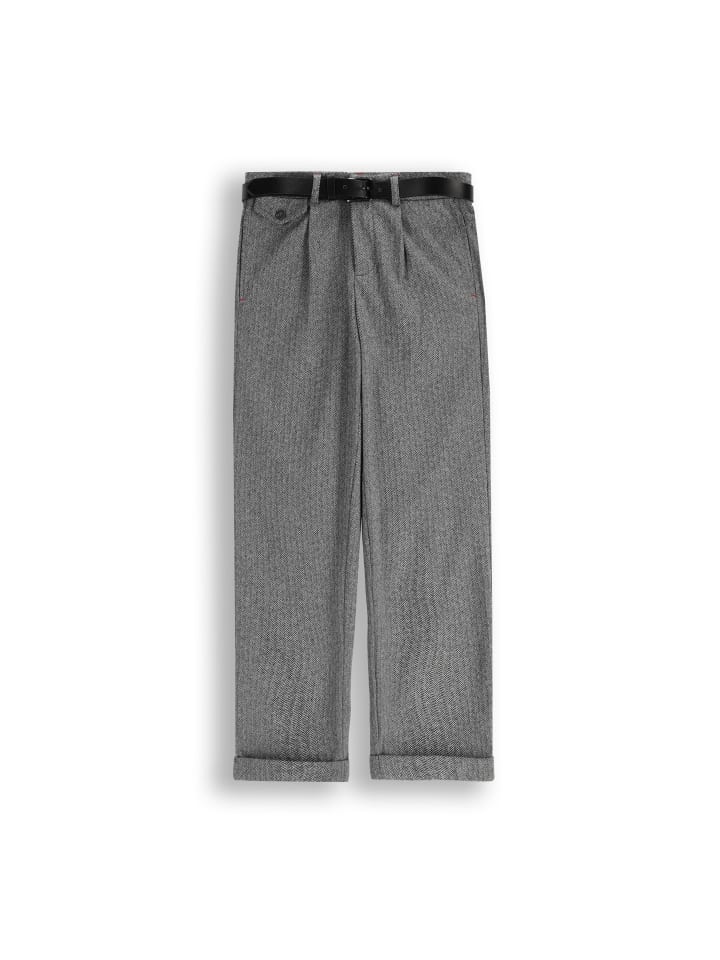 Elegante Hose mit Gürtel in grau