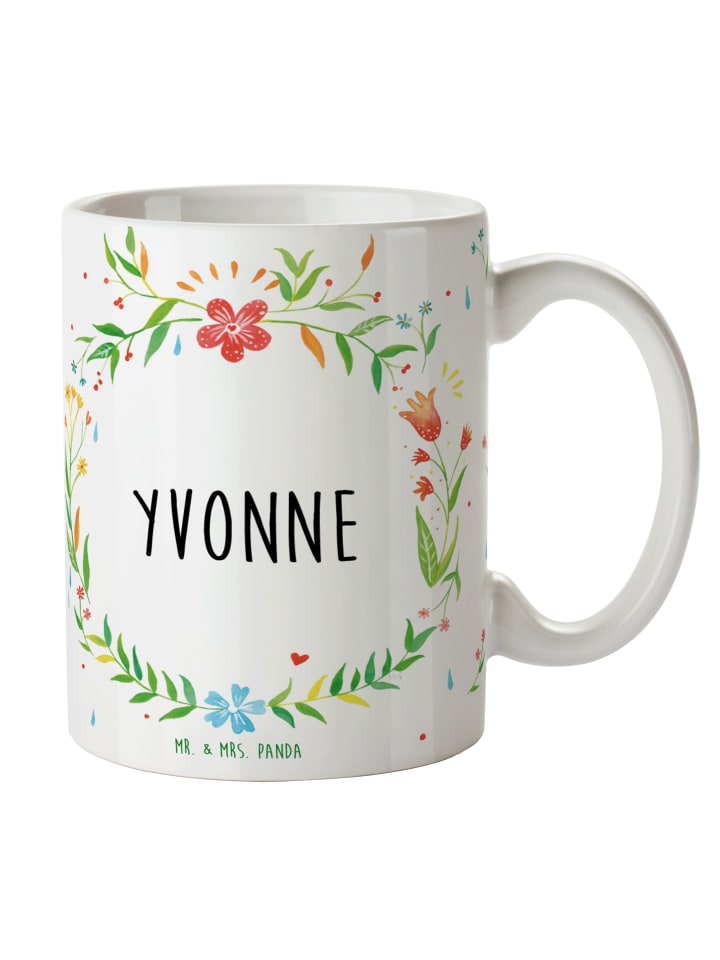 Kaffeebecher Yvonne mit Spruch in Keine Angabe