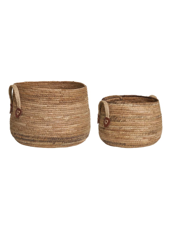 Körbe Aosta 2er Set Natur 39 x 39 cm