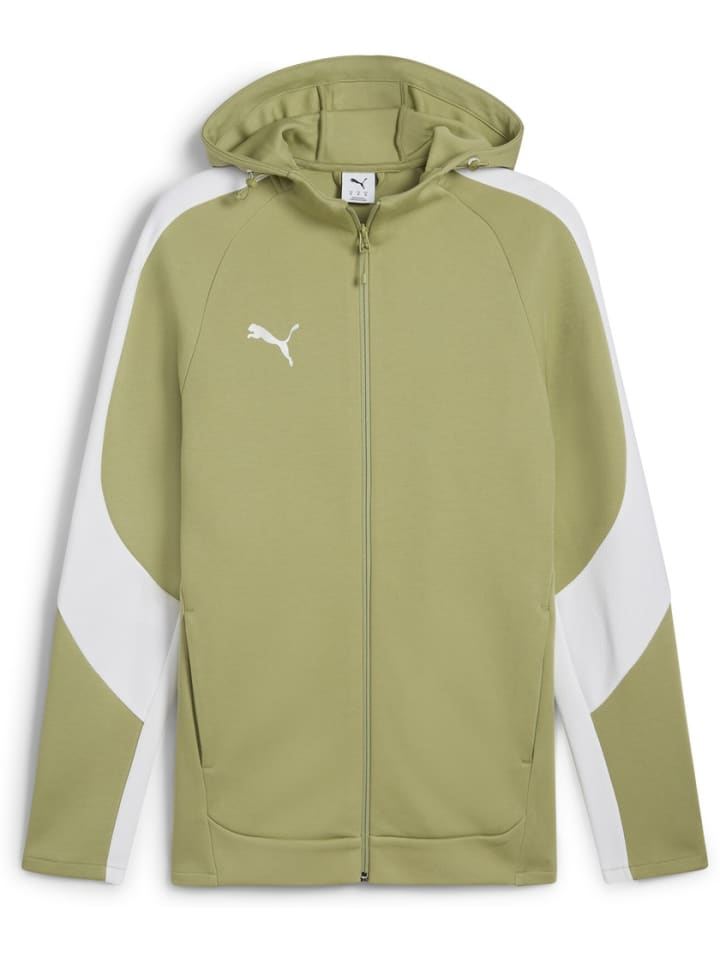 Jacke "TeamEVOSTRIPE Hooded Jacket" in Grün