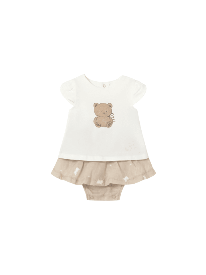 Set: Rock und T-Shirt 1819-2026 Beige