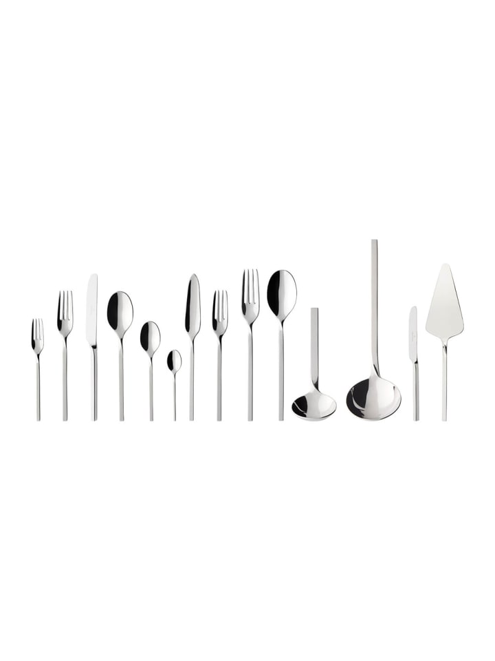 3-tlg. Lunch Tafelbesteck NewWave in Silber