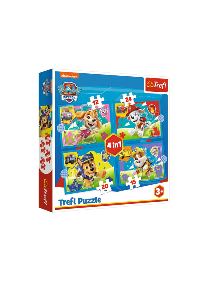 4in1 Puzzle Paw Patrol Running Dogs Trefl 34628