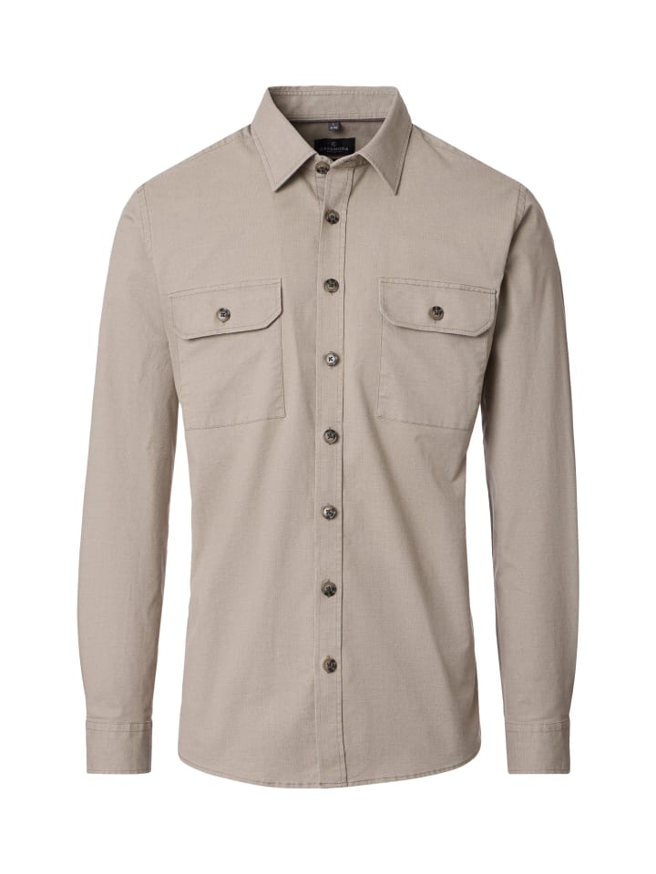 Hemdjacke in Beige