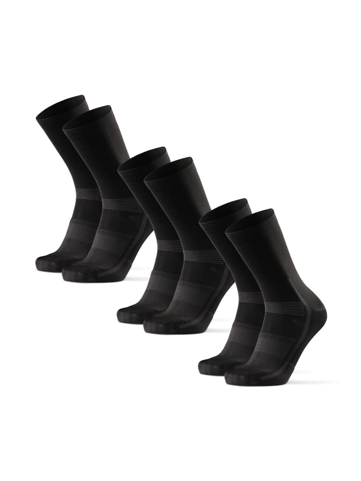 Socken Aero Cycling Crew in schwarz