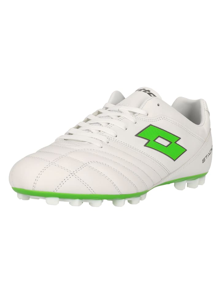 Fußballschuh Stadio 300 III in 1NJ All White/Spring Green