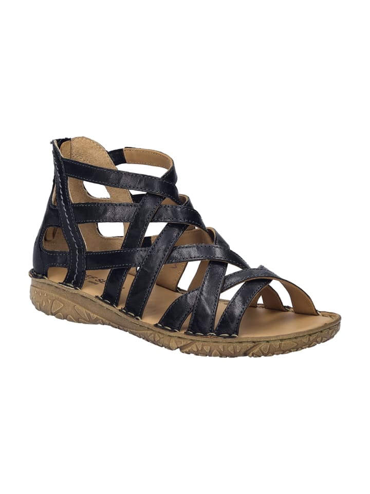 Römersandalen in Schwarz