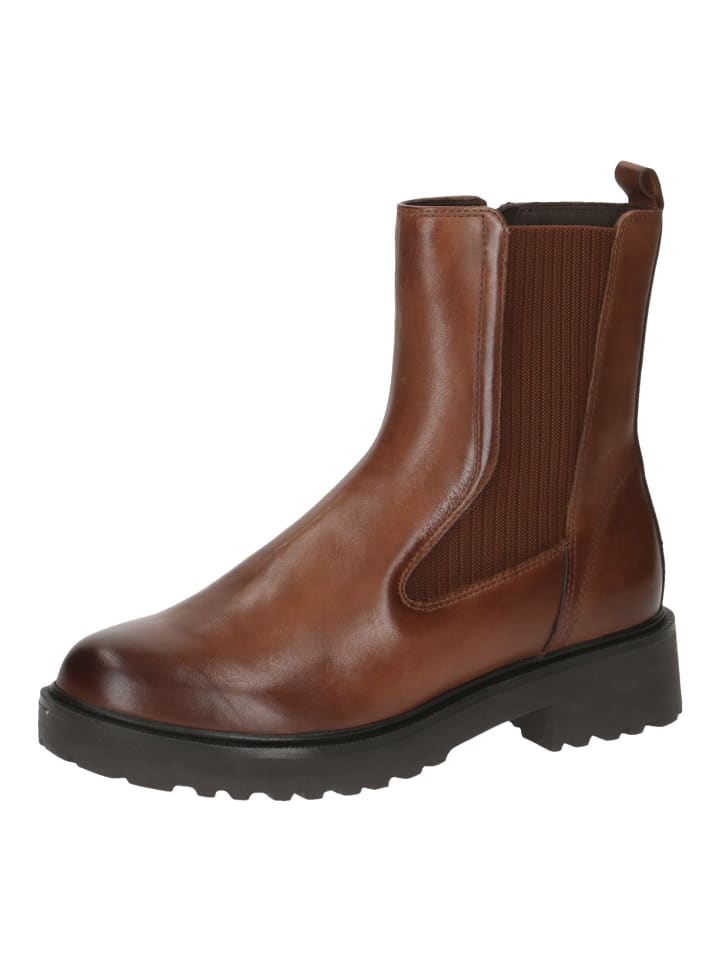 Stiefelette Cognac