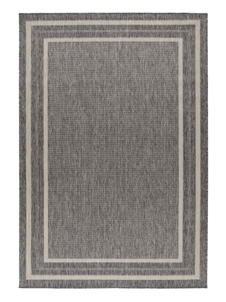 Wohnzimmer Teppich – Kurzflorteppich Nibru 325 in silber