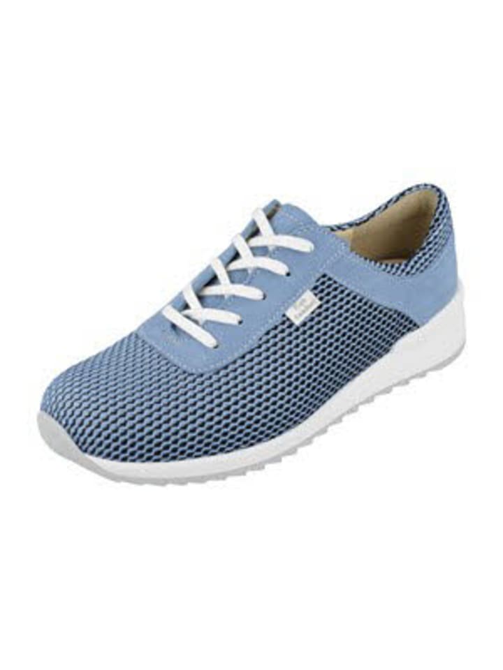 Komfort Schnürschuh in blau