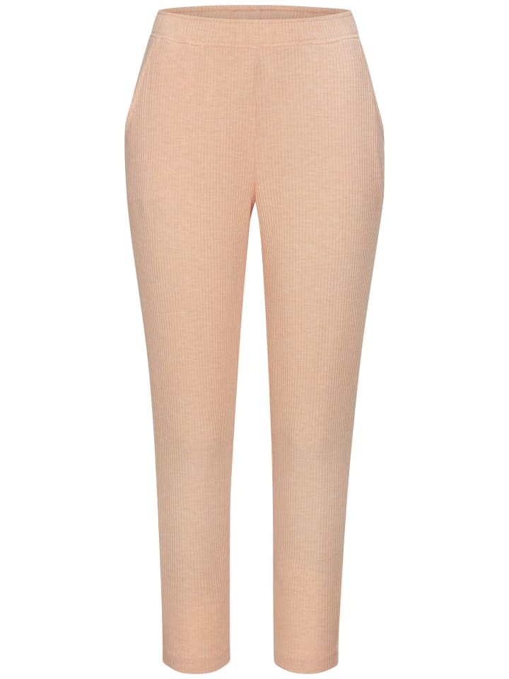 Pyjamahose in orange-meliert