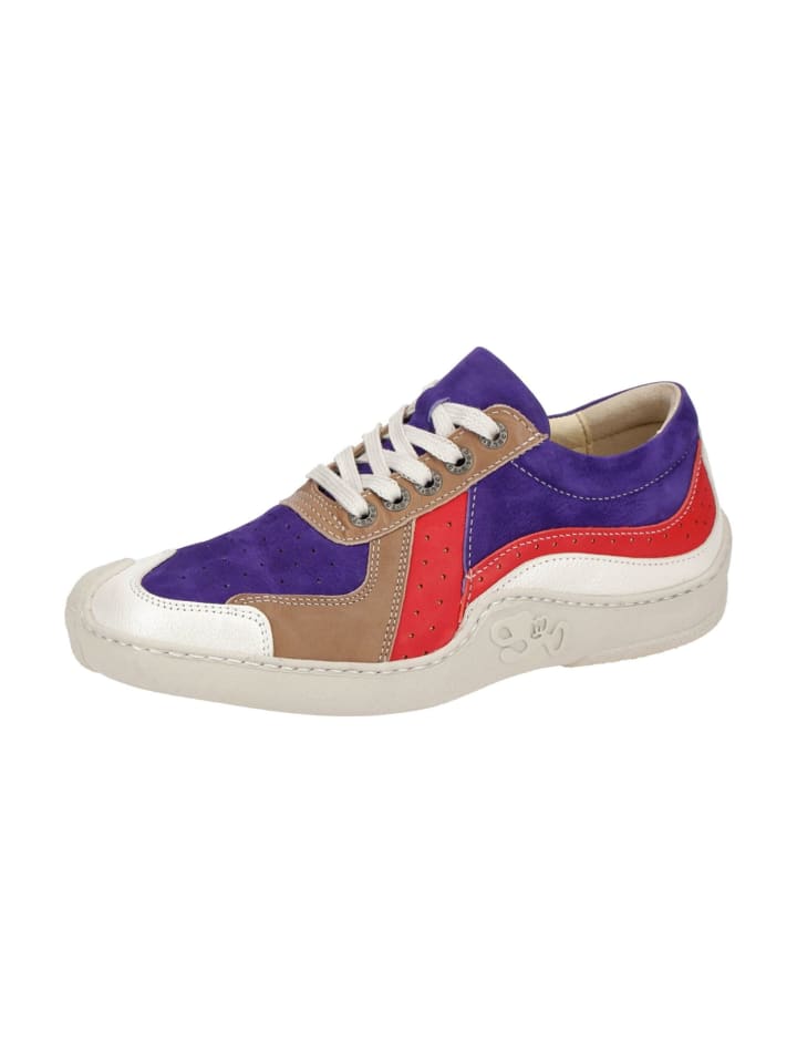 Komfort Schnürschuhe in Lila
