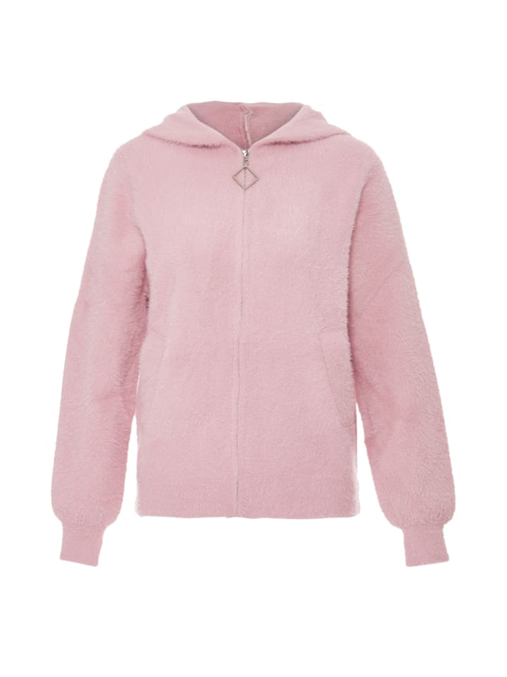 Damen Strickjacke in Dunkelrosa