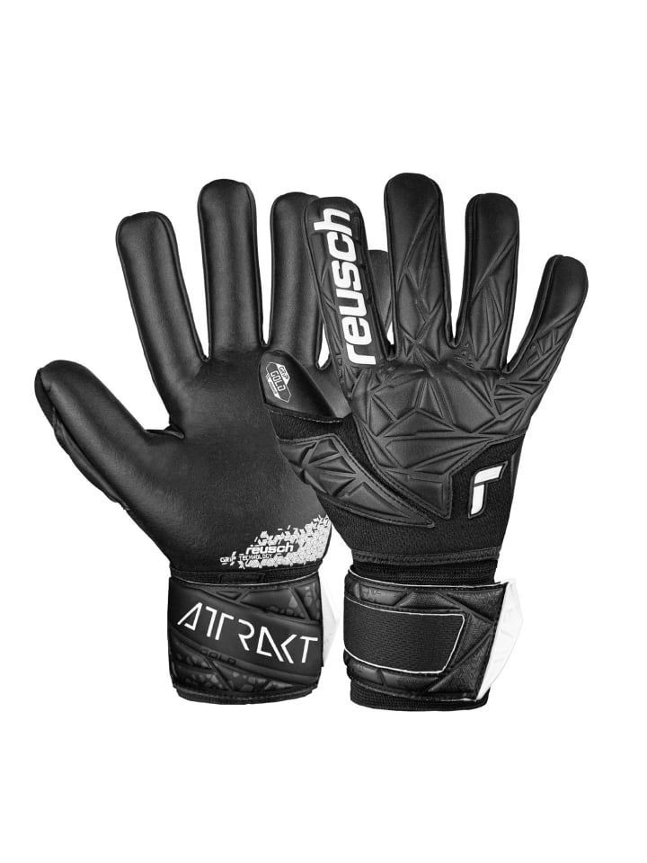 Torwarthandschuh Attrakt Gold NC Finger Support in 7700 black