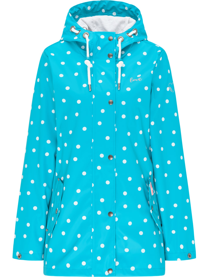 Damen Anorak in Türkis Aop
