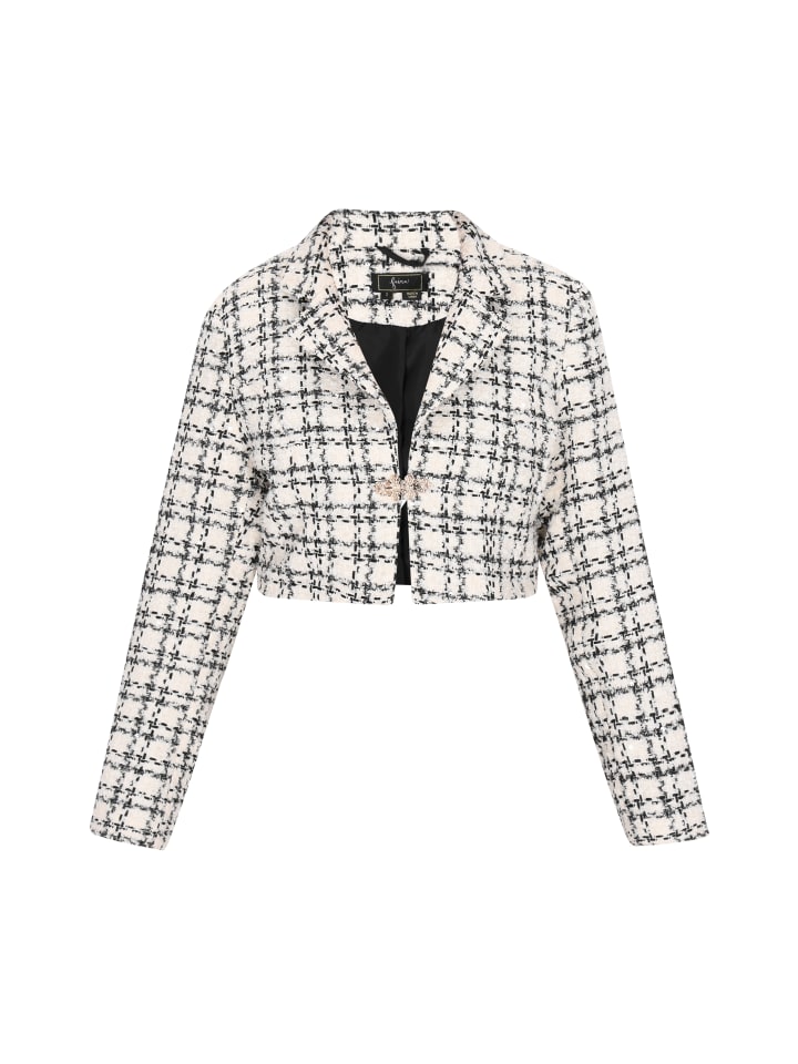 Women Jacket in white black