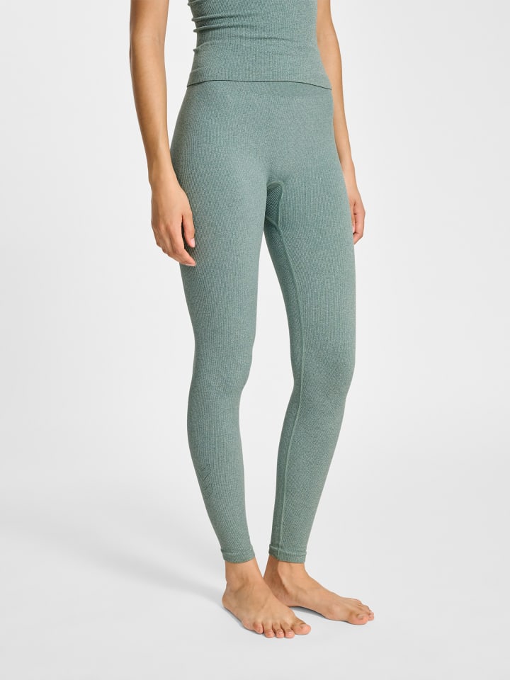 Leggings Hmlyoga Multisport Damen in CHINOIS GREEN MELANGE