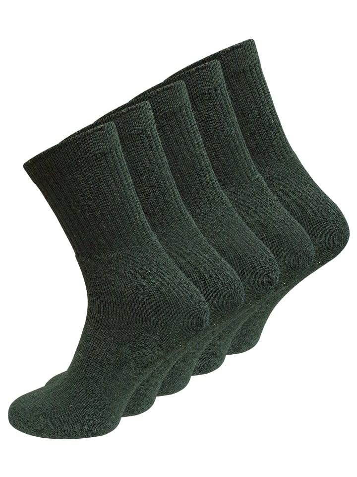 10 Paar ARMY und JÄGER Socken in Grün